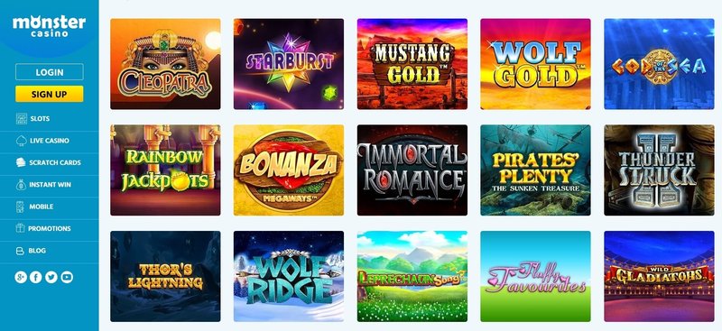 Entdecke die Vielfalt von Monsterwin Casino in Deutschland
